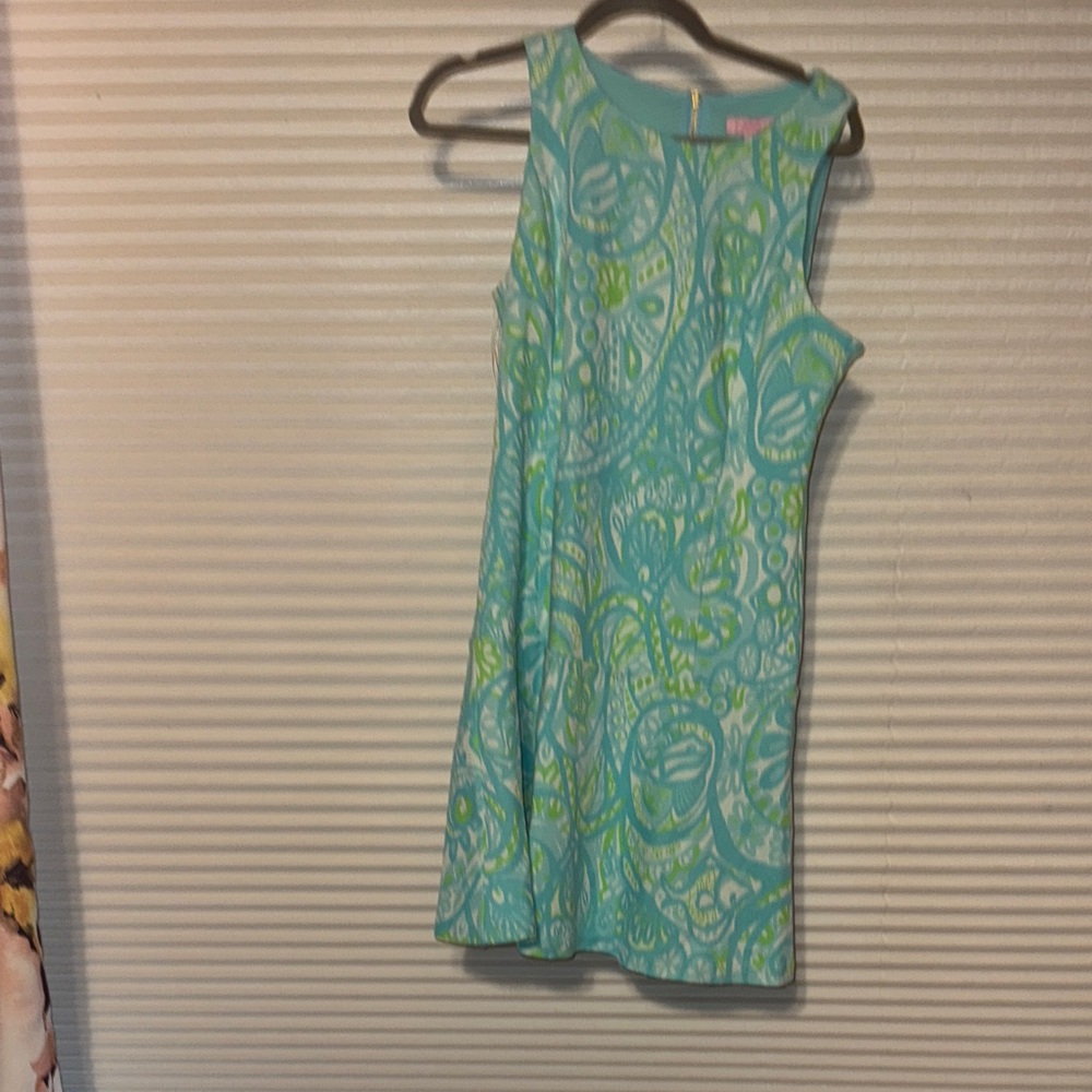NWT Lilly  Pulitzer Blue and Green Knit Dress